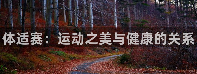 杏悦体育老板是谁：体适赛：运动之美与健康的关系