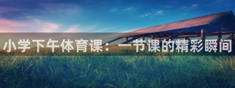 杏悦f凯捷注册：小学下午体育课：一节课的精彩瞬间